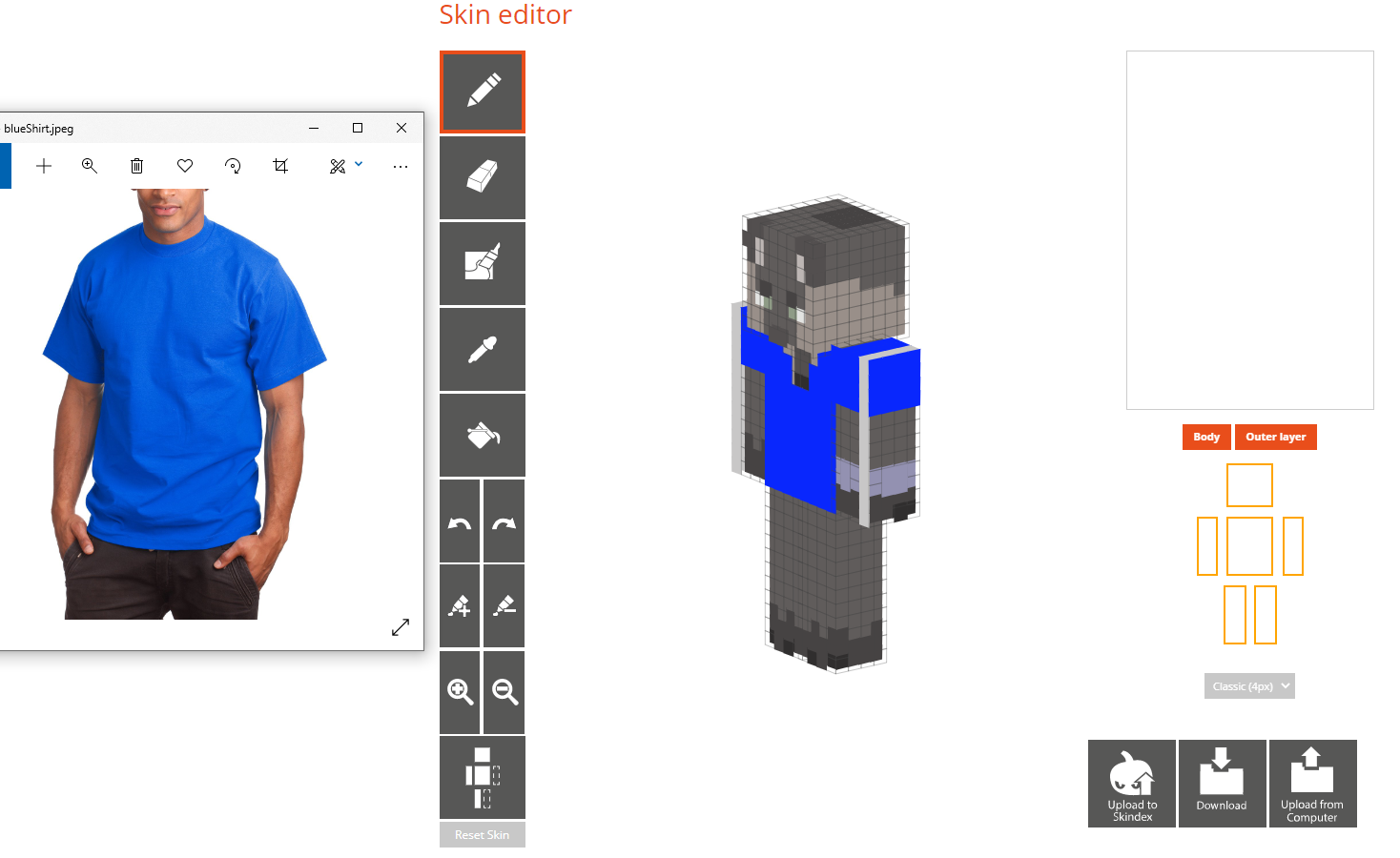 cool minecraft pocket edition skin templates